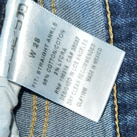 Joe’s Jeans Women’s Straight Ankle Jeans - Dark Wash (Size 28) - Picture 4 of 4